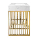 Gridiron 48" Bathroom Vanity, Gold