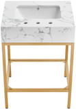 Marlo 24" Engineered Stone Top Vanity, Gold