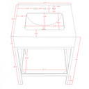 Marlo 24" Engineered Stone Top Vanity, Gold