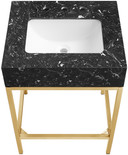 Marlo 24" Engineered Stone Top Vanity, Gold