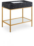 Marlo 36" Engineered Stone Top Vanity, Gold