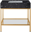 Marlo 36" Engineered Stone Top Vanity, Gold