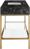 Marlo 48" Engineered Stone Top Vanity, Gold