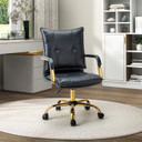Mason Office Chair, Gold Frame