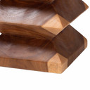 Zigzag Solid Suar Wood Side Table