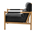 Newstead Vegan Leather Accent Armchair, Casa Black