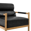 Newstead Vegan Leather Accent Armchair, Casa Black