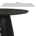 Sardis Mango Wood Dining Table, Black