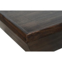 Clopay Acacia Wood Coffee Table with Trapezoid Base, Brown