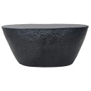 Jury 36 Inch Matte Black Hammered Aluminum Coffee Table