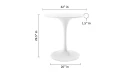 Pedestal Design 32" Round Fiberglass Dining Table