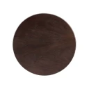 Pedestal Design 20" Black Cherry Wood Side Table