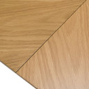 Chastain Mid-Century Modern Natural Oak Extendable Dining Table