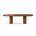 Holland Extension Dining Table, Seasoned Brown