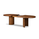 Holland Extension Dining Table, Seasoned Brown