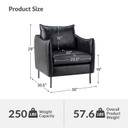 Angelo Vegan Leather Armchair