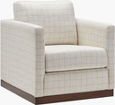 Clifton Swivel Chair, Light Beige