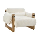 Noland Upholstered Fabric Sling Lounge Chair