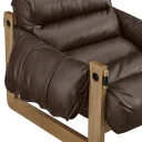 Noland Vegan Leather Sling Lounge Chair