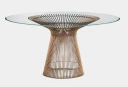 Nebula 48" Round Dining Table, Gold