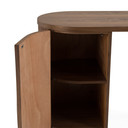 Alberto Fluted Walnut Desk