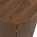 Alberto Fluted Walnut Desk