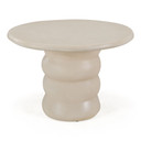 Vencie 43" Round Fiberform Dining Table, Beige
