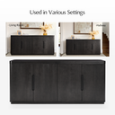 Calvin 72" Sideboard, Charcoal