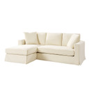 Jasmine Slipcovered Sectional, Beige