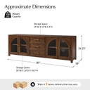 Reya  TV Stand, Walnut