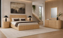 Kopp Natural Oak Bed, Eastern King