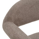 Wembley Brown Fabric + Gold Dining Chair