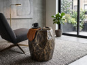 Koffi Black + Bronze Concrete End Table