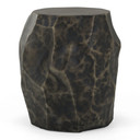 Koffi Black + Bronze Concrete End Table