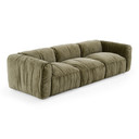 Sarrina Fabric Sofa, Olive Green