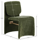 Oblique Fabric Upholstered Dining Chair, Set of 2