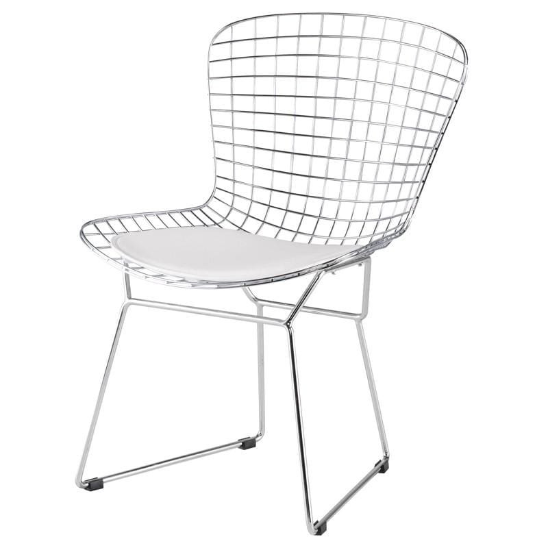 Wire Diamond Chair White Designdistrict