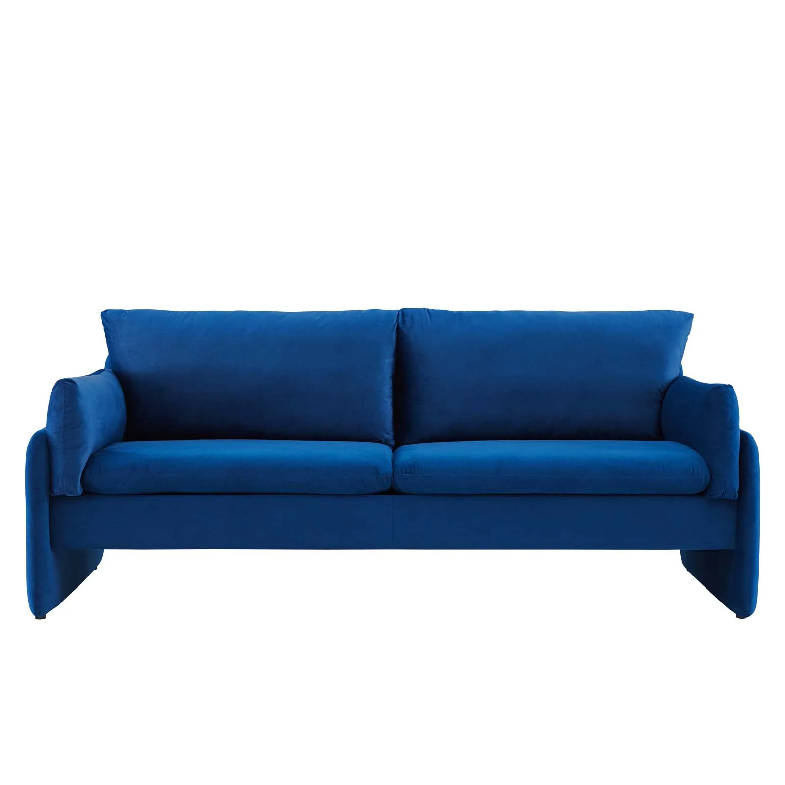 Copine Performance Velvet Sofa Navy