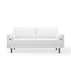 Thoreau Performance Velvet Sofa, White