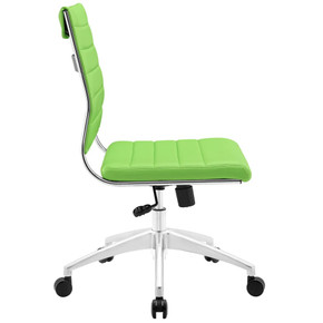 Jive Armless Mid Back Office Chair Green