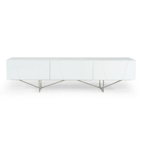 Chrysler Modern White TV Stand