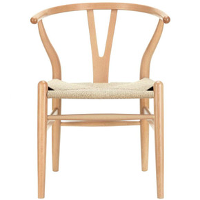 Wishbone Dining Wood Armchair, Natural