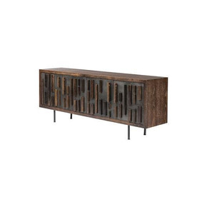 Blok Buffet Sideboard Seared Oak, Black