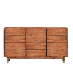 Mid Century Handcrafted Wooden Sideboard