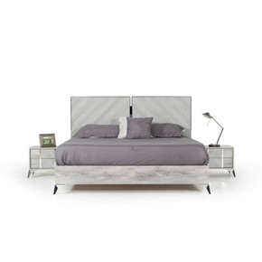 Alexa Italian Modern Grey Bed
