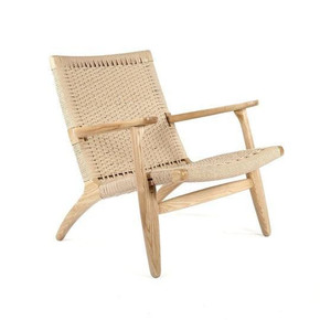 Wegner CH25 Easy Chair, Natural