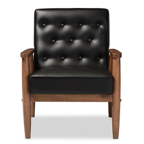 Sorrento Lounge Chair, Black