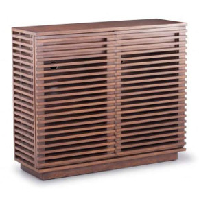 Linear Walnut Tall Console Linear Walnut Tall Console