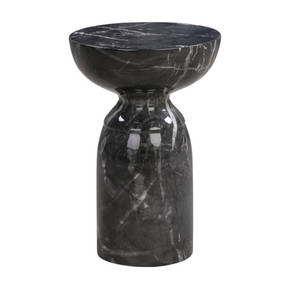 Rue Black Marble Side Table