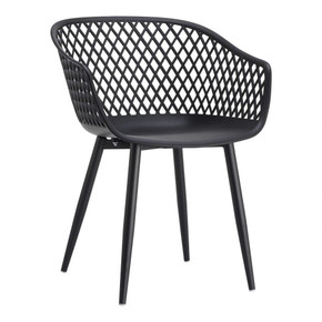 Piazza Outdoor Chair Black-Set Of Two